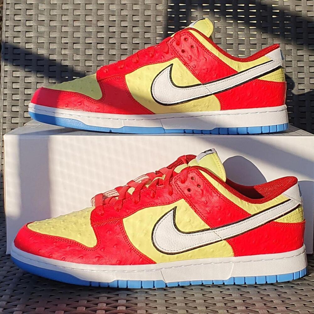 Size 11.5 - Nike Dunk Low Unlocked - Premium 'Bart' theme